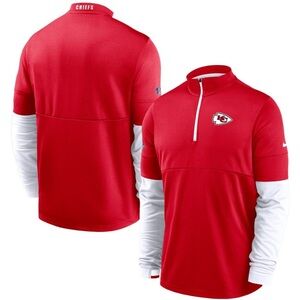 Nike Men's Kansas City Chiefs Quarter-Zip Pullover, Size Small